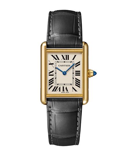 men's gold cartier tank watch